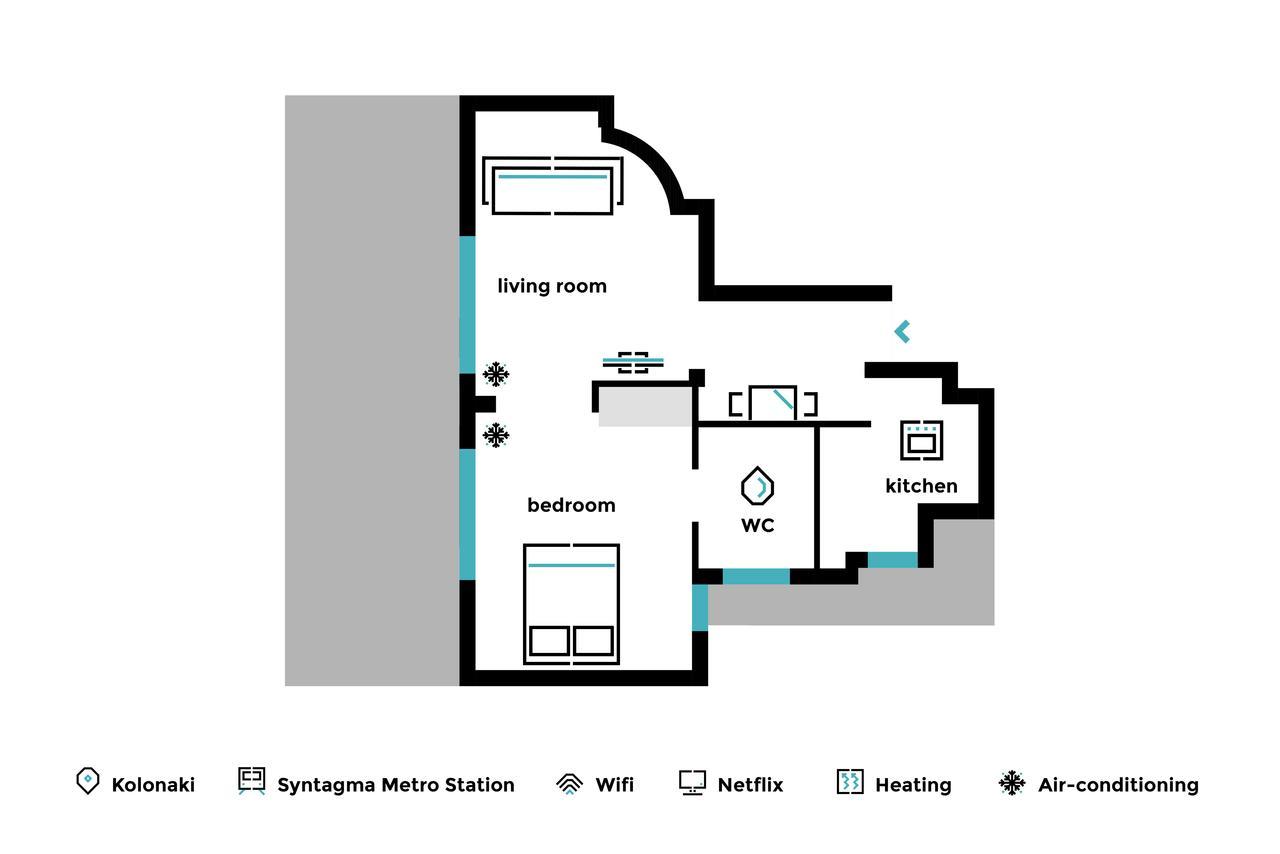 Classy Luminous 1Bd Apartment In Kolonaki By Upstreet 아테네 외부 사진
